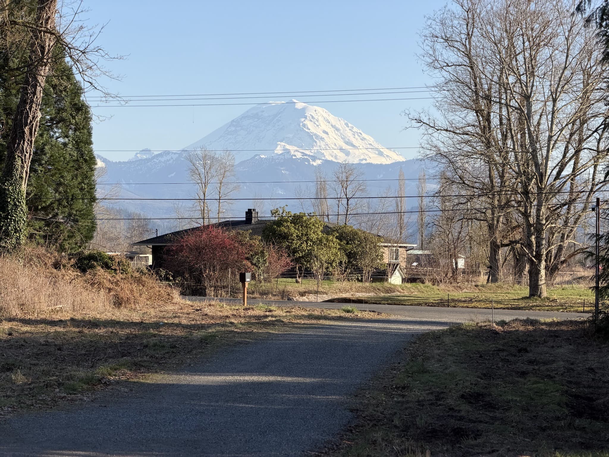 Mount Rainier and winter mountain views